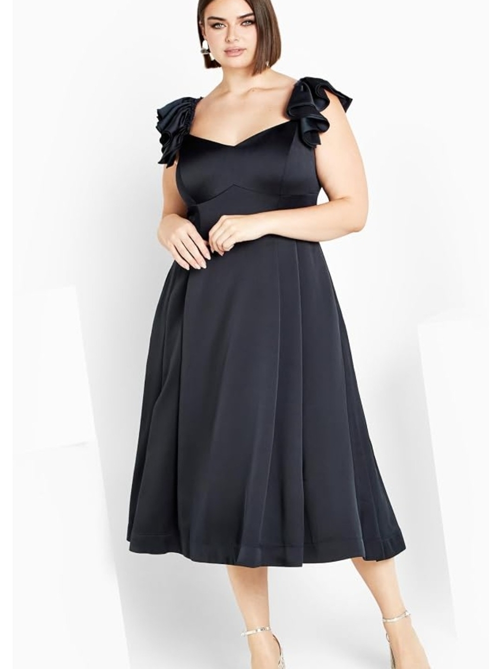 City Chic sz 22 Women's Cocktail Dress - Roselyn - Navy